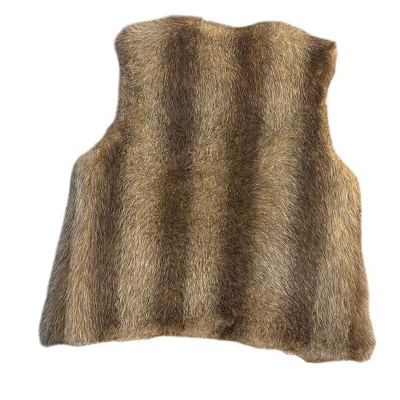 VIntage Cheyenne By Hillmoor Faux Fur Vest Open Front Costume Cosplay - Picture 2 of 4